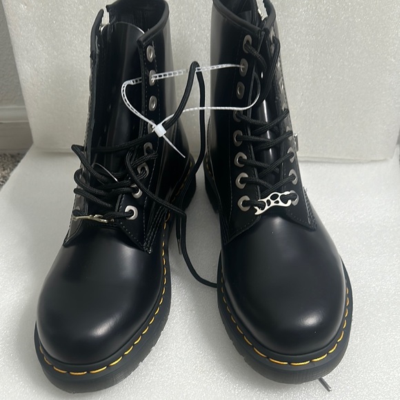 Dr martens bouncing with soles Black Lace-Up Boots size 11 women's 10 men's - Picture 1 of 11